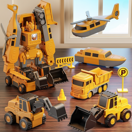 Magnetic Building Blocks Vehicle Set for Kids | Easy-Snap Construction for Creative Learning and Skill Development
