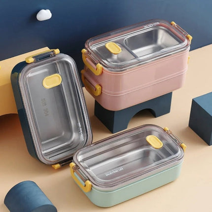 Insulated Meal Prep Container with 304 Stainless Steel Design | Keep Meals Fresh for Work and Travel