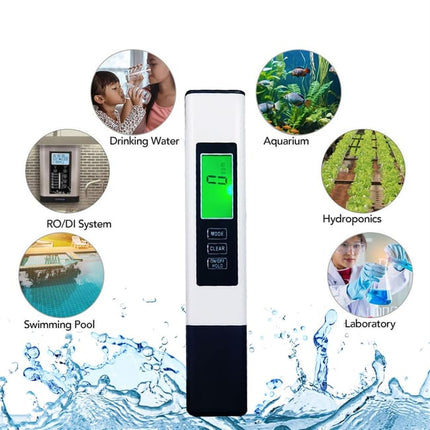 Water Quality Tester with Digital Display, Water Testing Tool for Checking Household Drinking Water
