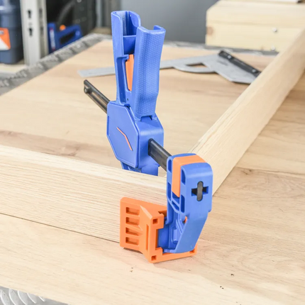 Woodworking Clamps 2 Pack, Quick Release One Hand Wood Clamp for Gluing