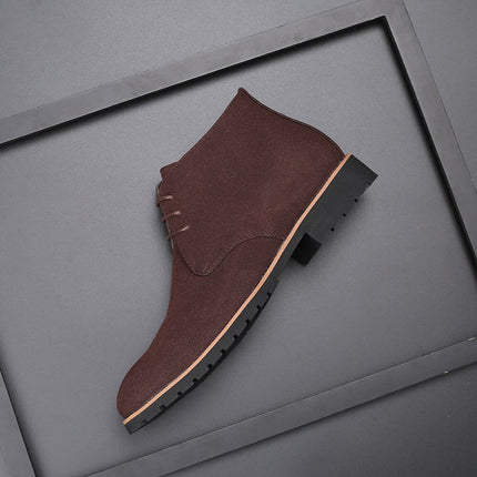 Men's Leather Ankle Boots with Slip-On Design | Comfortable Casual Footwear for Daily Wear