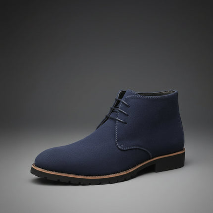 Men's Leather Ankle Boots with Slip-On Design | Comfortable Casual Footwear for Daily Wear