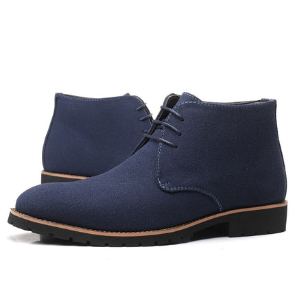 Men's Leather Ankle Boots with Slip-On Design | Comfortable Casual Footwear for Daily Wear