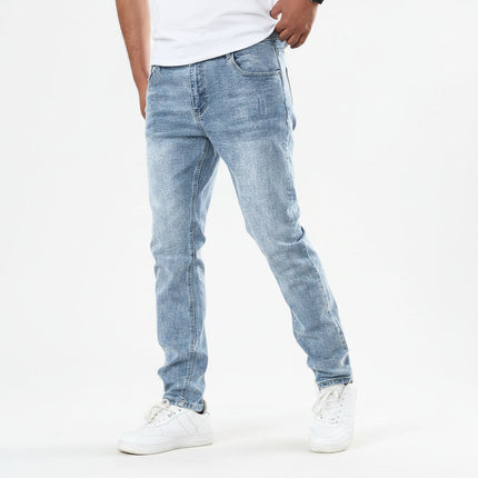 Men's Casual Jeans with Practical Pockets | Lightly Distressed Design for Ultimate Comfort and Versatility
