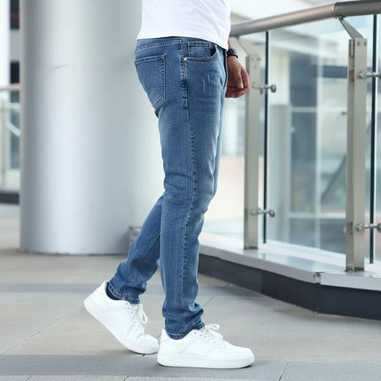 Men's Casual Jeans with Practical Pockets | Lightly Distressed Design for Ultimate Comfort and Versatility