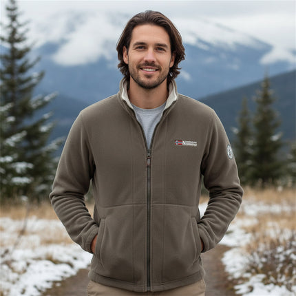 Men's Fleece Jacket with Zip-Up Design for Warmth | Casual Outerwear for Comfort in Cool Weather