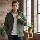 Mens Jackets, Zip Up Jacket with Pockets, Mens Coat, Mens Casual Coat for Everyday Wear_00