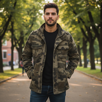 Men's Zip-Up Jacket with Practical Pockets | Casual Stylish Outerwear for Everyday Comfort