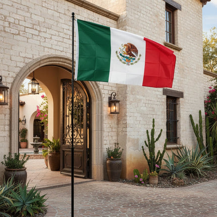 Mexico National Flag for Outdoor Display | Durable Indoor and Outdoor Use in Two Large Sizes