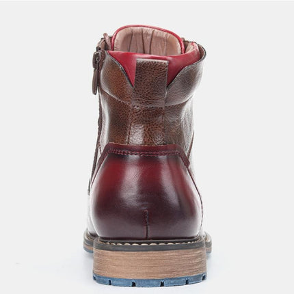 Lace-Up Oxford Casual Boots for Men with Breathable Synthetic Leather | Stylish All-Day Comfort and Versatility