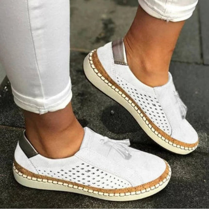 Women's Casual Slip On Walking Loafers with Arch Support | Comfortable Everyday Shoes for Travel and Daily Use