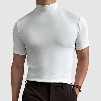 Men's Stretch T-Shirt with Soft Cotton Fabric | Versatile Short Sleeve Top for Luxurious Comfort