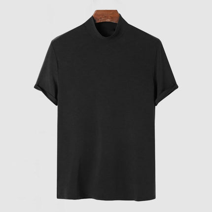 Men's Stretch T-Shirt with Soft Cotton Fabric | Versatile Short Sleeve Top for Luxurious Comfort