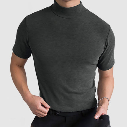 Men's Stretch T-Shirt with Soft Cotton Fabric | Versatile Short Sleeve Top for Luxurious Comfort