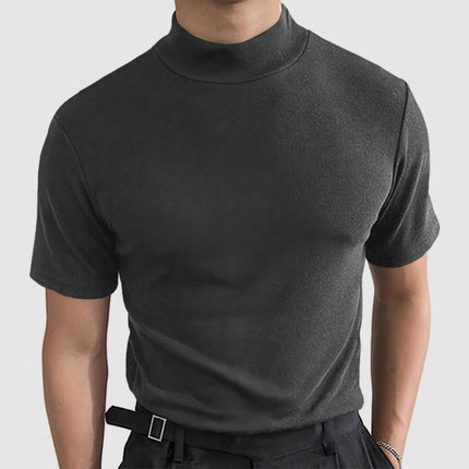 Men's Stretch T-Shirt with Soft Cotton Fabric | Versatile Short Sleeve Top for Luxurious Comfort