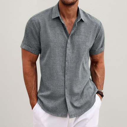 Men's Casual Summer Shirt with Short Sleeves | Effortless Style for Warm-Weather Outings