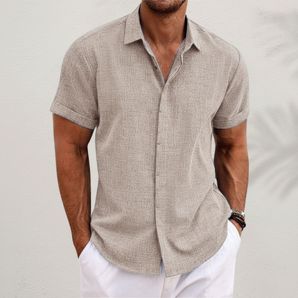Men's Casual Summer Shirt with Short Sleeves | Effortless Style for Warm-Weather Outings