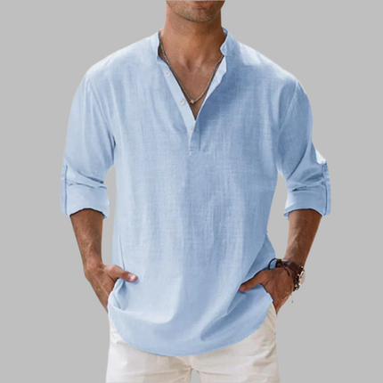 Men's Linen Summer Shirt with Relaxed Fit | Breathable Comfort for Casual Outings