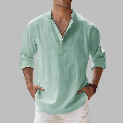 Men's Linen Summer Shirt with Relaxed Fit | Breathable Comfort for Casual Outings