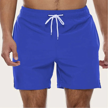 Men's Quick-Dry Swim Shorts with Elastic Waistband | Comfortable Beachwear for Swimming and Water Activities