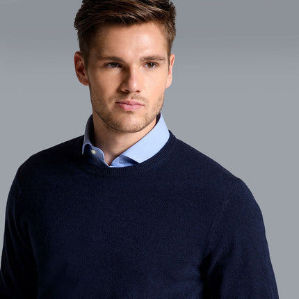 Men's Cashmere Sweater with Classic Crew Neck Design | Versatile Pullover for Timeless Style and Comfort