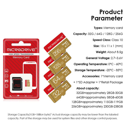 High-Speed MicroSD Memory Card with Class 10 Performance | Expand Storage for Smartphones and Cameras