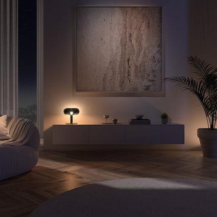Modern LED Table Lamp with Touch Dimmable Control | Stylish Crystal and Glass Design for Adjustable Lighting