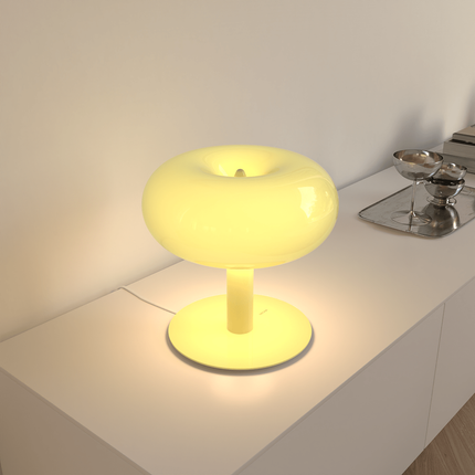 Modern LED Table Lamp with Touch Dimmable Control | Stylish Crystal and Glass Design for Adjustable Lighting