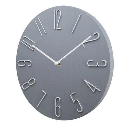Silent Round Wall Clock with Minimalist Design | Quiet Timekeeping for Home and Office Decor