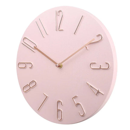 Silent Round Wall Clock with Minimalist Design | Quiet Timekeeping for Home and Office Decor