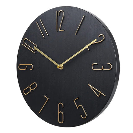 Silent Round Wall Clock with Minimalist Design | Quiet Timekeeping for Home and Office Decor