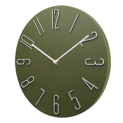 Silent Round Wall Clock with Minimalist Design | Quiet Timekeeping for Home and Office Decor