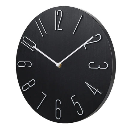 Silent Round Wall Clock with Minimalist Design | Quiet Timekeeping for Home and Office Decor