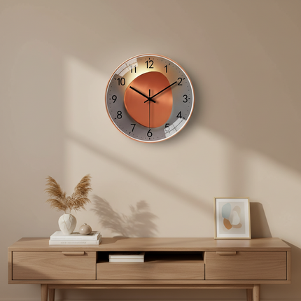 Silent Wall Clock with Decorative Design | Modern Accent Piece for Home and Office Decor