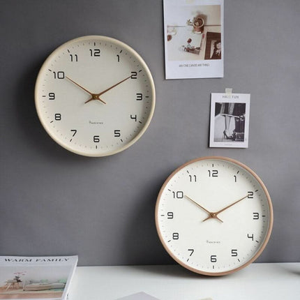 Modern Wooden Wall Clock with Silent Mechanism | Minimalist Home Decor for Peaceful Living Spaces