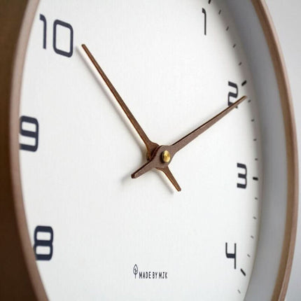 Modern Wooden Wall Clock with Silent Mechanism | Minimalist Home Decor for Peaceful Living Spaces