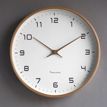 Modern Wooden Wall Clock with Silent Mechanism | Minimalist Home Decor for Peaceful Living Spaces