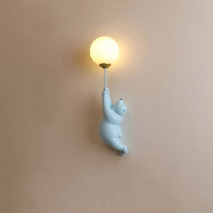 Cute Bear Wall Lamp with Soft LED Light | Adorable Indoor Decor for Children's Rooms