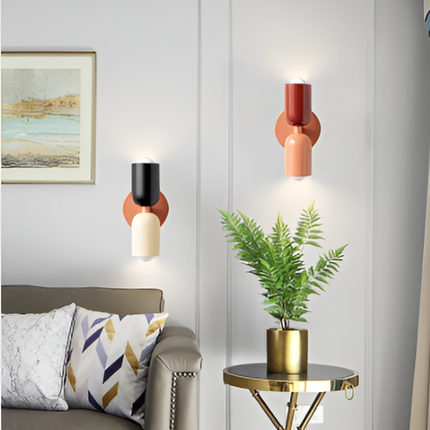 Nordic DualGlow Wall Lamp with Two-Sided LED Design | Sculptural Illumination for Modern Interiors