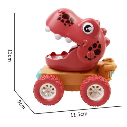 Dinosaur Monster Truck Toy for Hand-Eye Coordination | Easy Push & Go Action for Imaginative Play