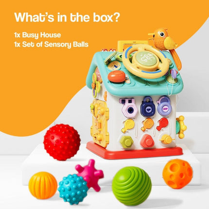 Montessori Activity Toy for Fine Motor Skills with Interactive Features | Engaging Learning Fun for Toddlers 0-36 Months