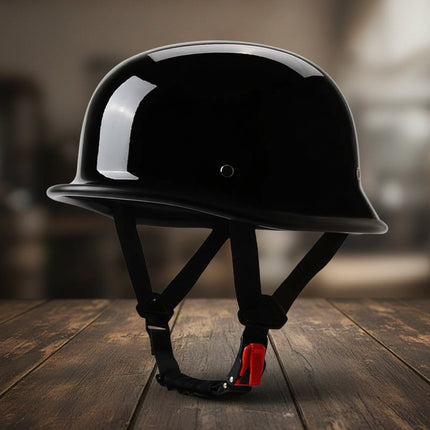 DOT Approved Motorcycle Half Face Helmet with Quick-Release Buckle | Comfortable Protection for Commuting and Road Trips