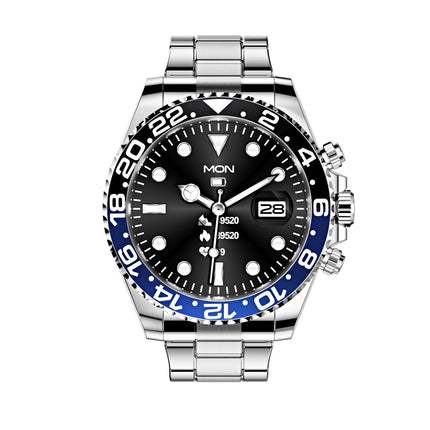 Smart Watch for Men with Stainless Steel Strap, Bluetooth Calling, Heart Rate, Sleep and Step Tracking, 7 Color Styles for Everyday Wear