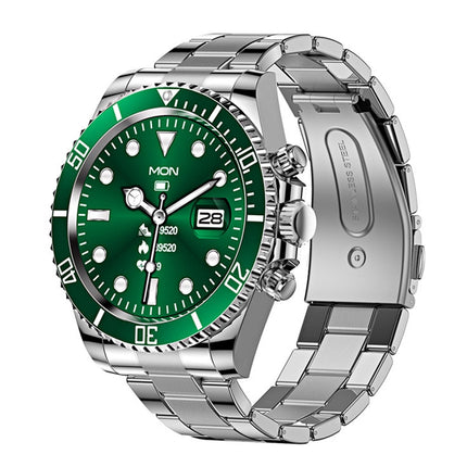 Smart Watch for Men with Stainless Steel Strap, Bluetooth Calling, Heart Rate, Sleep and Step Tracking, 7 Color Styles for Everyday Wear