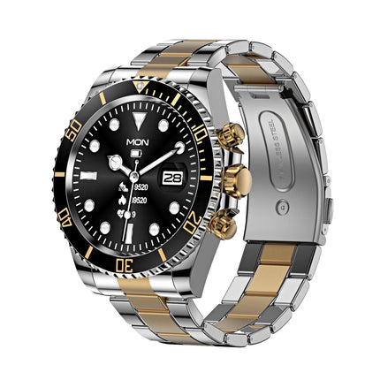 Smart Watch for Men with Stainless Steel Strap, Bluetooth Calling, Heart Rate, Sleep and Step Tracking, 7 Color Styles for Everyday Wear