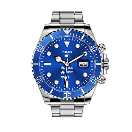 Smart Watch for Men with Stainless Steel Strap, Bluetooth Calling, Heart Rate, Sleep and Step Tracking, 7 Color Styles for Everyday Wear