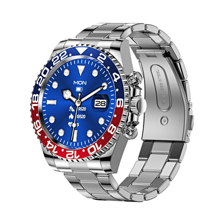 Smart Watch for Men with Stainless Steel Strap, Bluetooth Calling, Heart Rate, Sleep and Step Tracking, 7 Color Styles for Everyday Wear