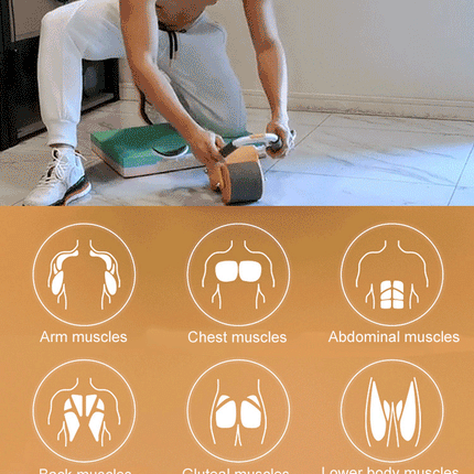 Abdominal Wheel for Core Strength Training with Non-Slip Grip | Portable Home Fitness Tool