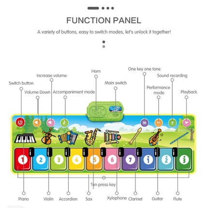 Musical Play Mat for Kids with Colorful Keys & Engaging Sounds | Interactive Learning for Active Playtime