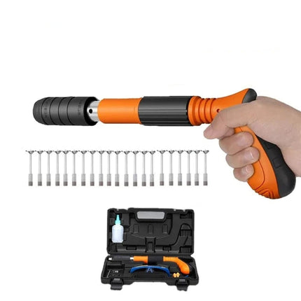Manual Nail Gun for Concrete Wall Fastening with 50 Nails Kit | Quick DIY Installation Tool for Home Repairs and Decoration